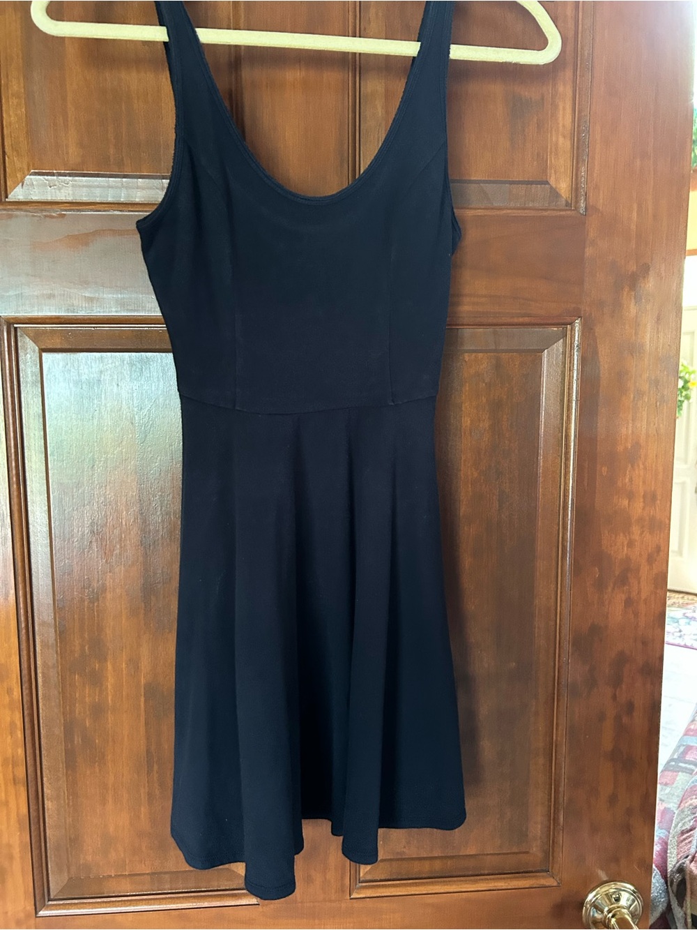 Hollister Classic Black Scoop Neck Fit & Flare Dress